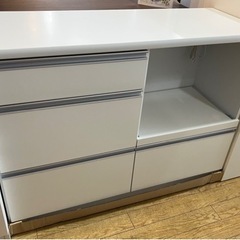 10/30 値下げ⭐️展示品上がり⭐️大川家具 キッチンカウンター ミラノ mirano ホワイト