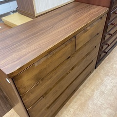 ニトリ　ローチェスト　ブラウン　天板キズ有